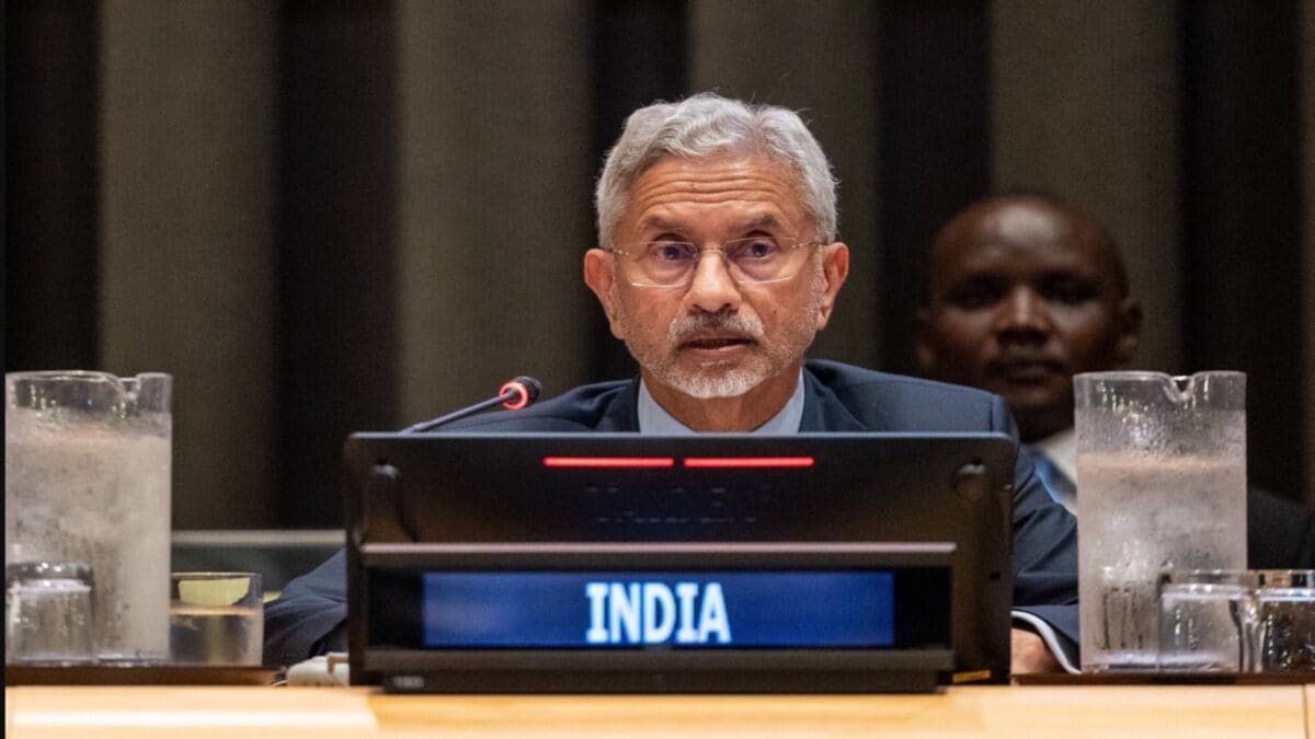 External Affairs Minister S Jaishankar speaking on the global repositioning of the United States.
