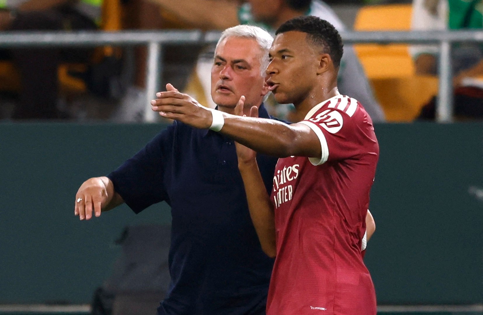 Value: Jose Mourinho publicly supports Kylian Mbappe amidst fan and media criticism over his injury recovery process.