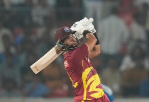 Value: Shai Hope hits a century leading West Indies to a T20 series tie against India.