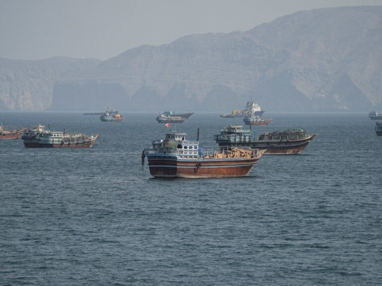 Value: A vessel transiting the Strait of Hormuz amidst increasing geopolitical tensions and rising energy prices.