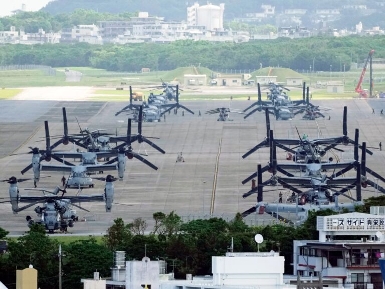 Protesters gather in Japan after a US Marine is arrested in connection with a killing in Okinawa.