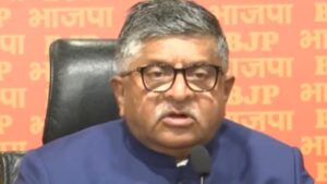 Value: Ravi Shankar Prasad criticizing political protests in Delhi